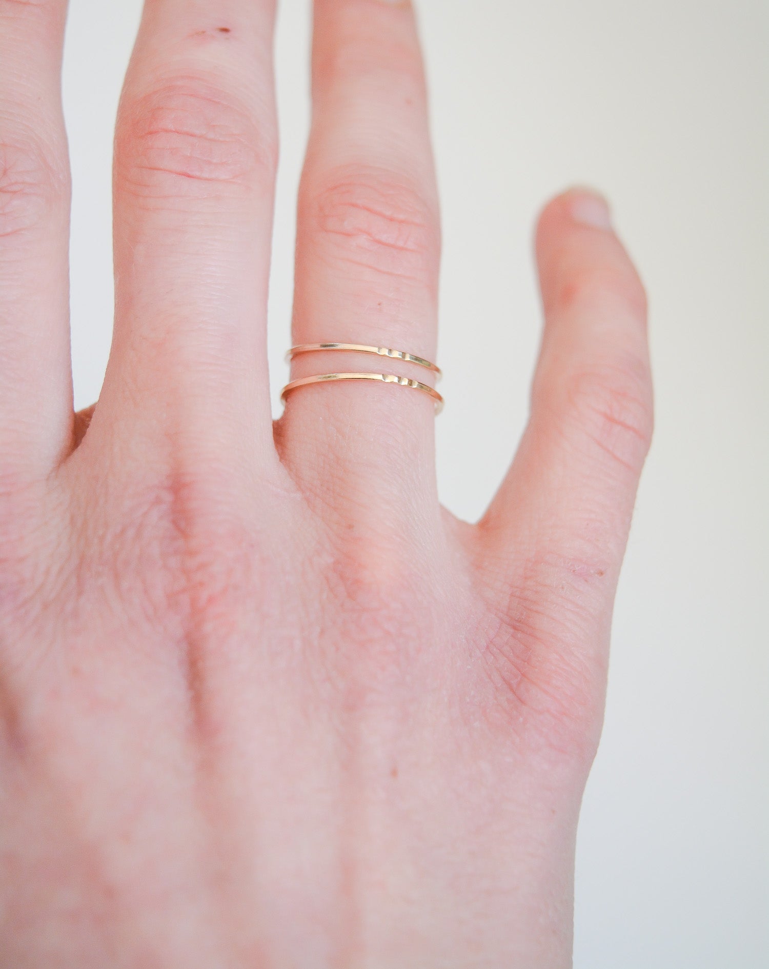 Simple Lines Stacking Ring