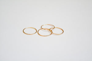 Simple Lines Stacking Ring